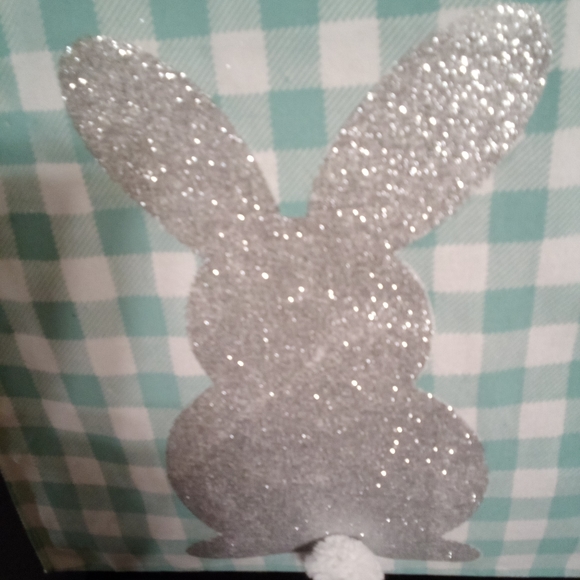 Marlo Lorenz burlap tote Easter bag. New - Picture 2 of 7